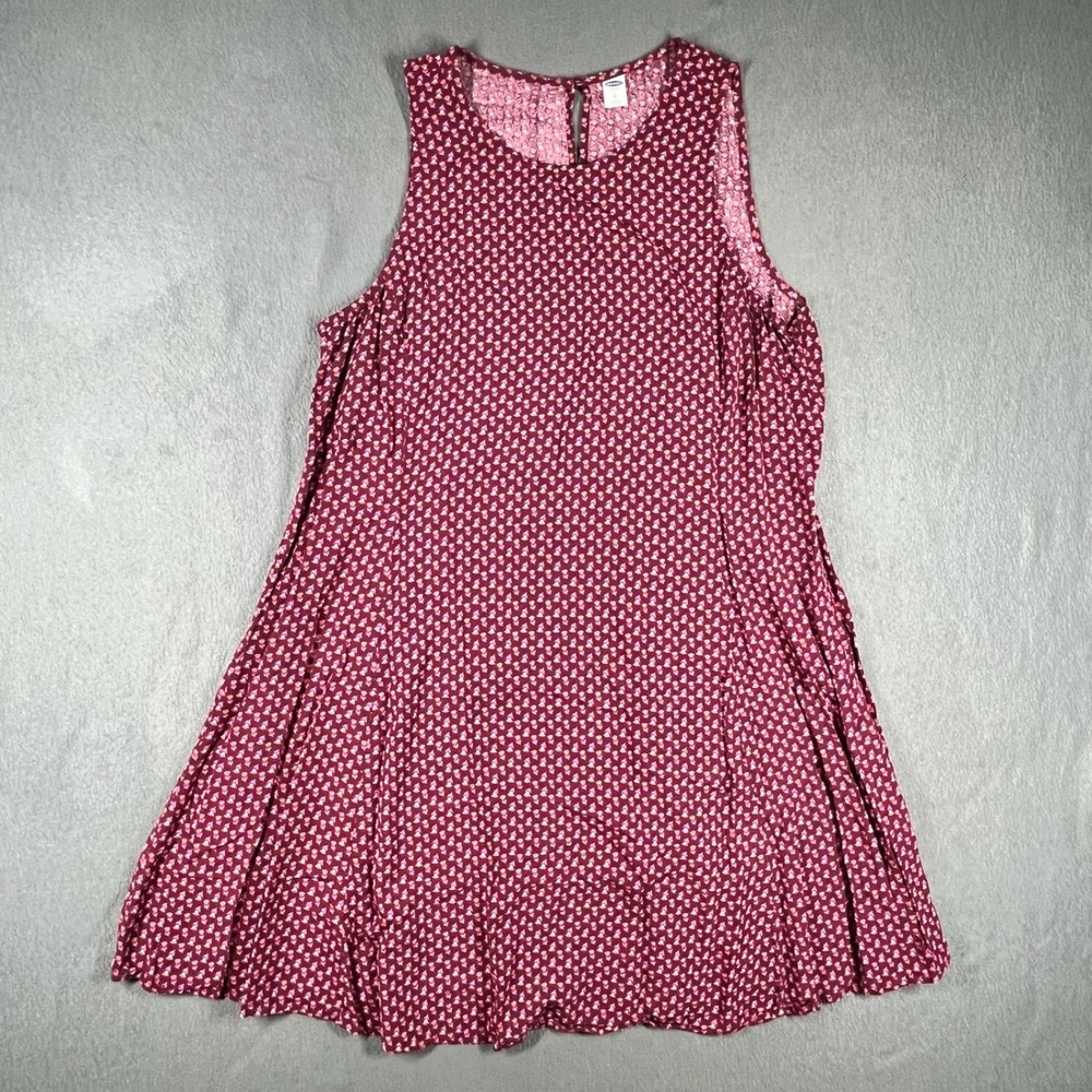 Old Navy Woven Swing Dress Women's Large Floral Sleeveless Fall Boho Mini